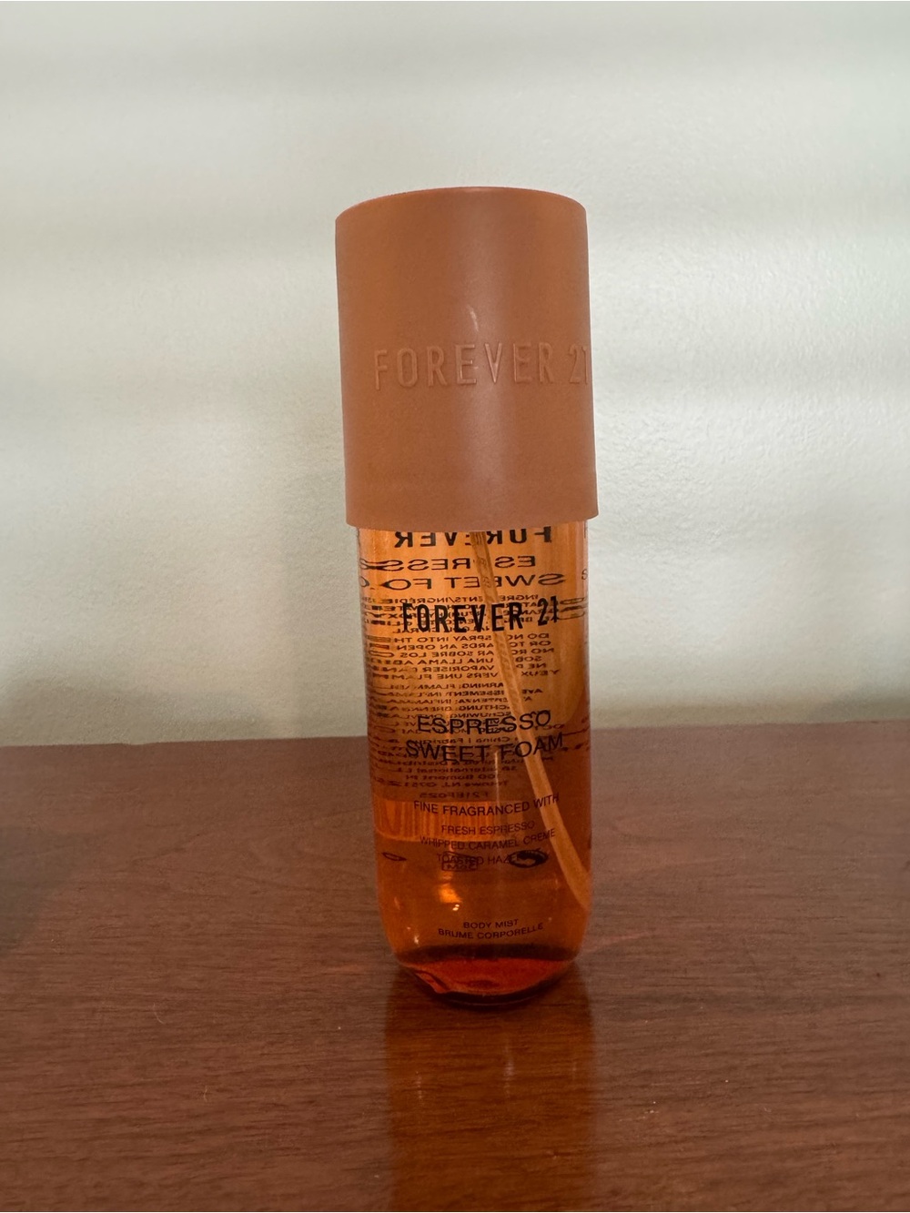 Discontinued Forever 21 Espresso Sweet Foam Fine Fragrance Body Mist 8 FL OZ